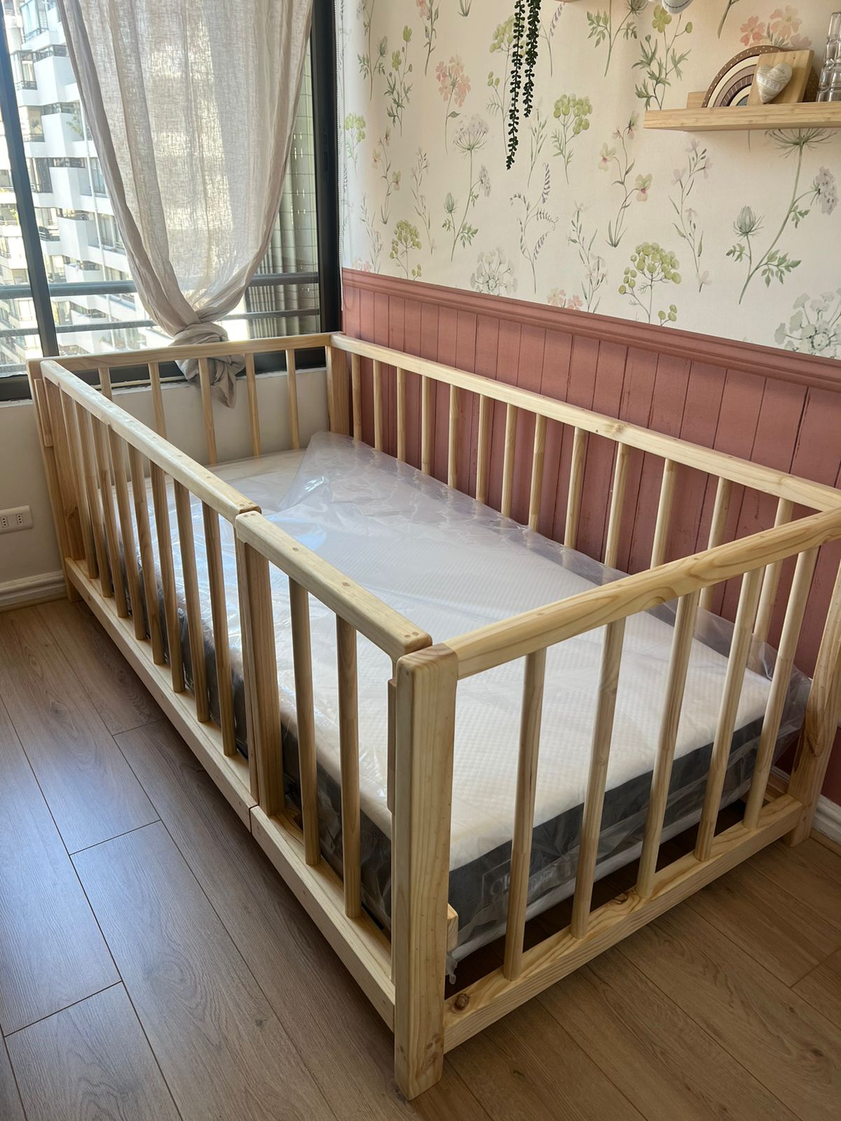 (#PG3528) Cama Corral Montessori 1 plaza. Marca Genérica