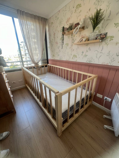 (#PG3528) Cama Corral Montessori 1 plaza. Marca Genérica