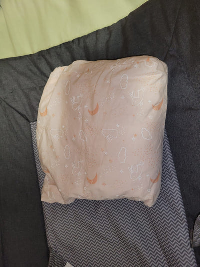 (#PG3543) Cuna Playard Luna Grey Dots. Marca Infanti