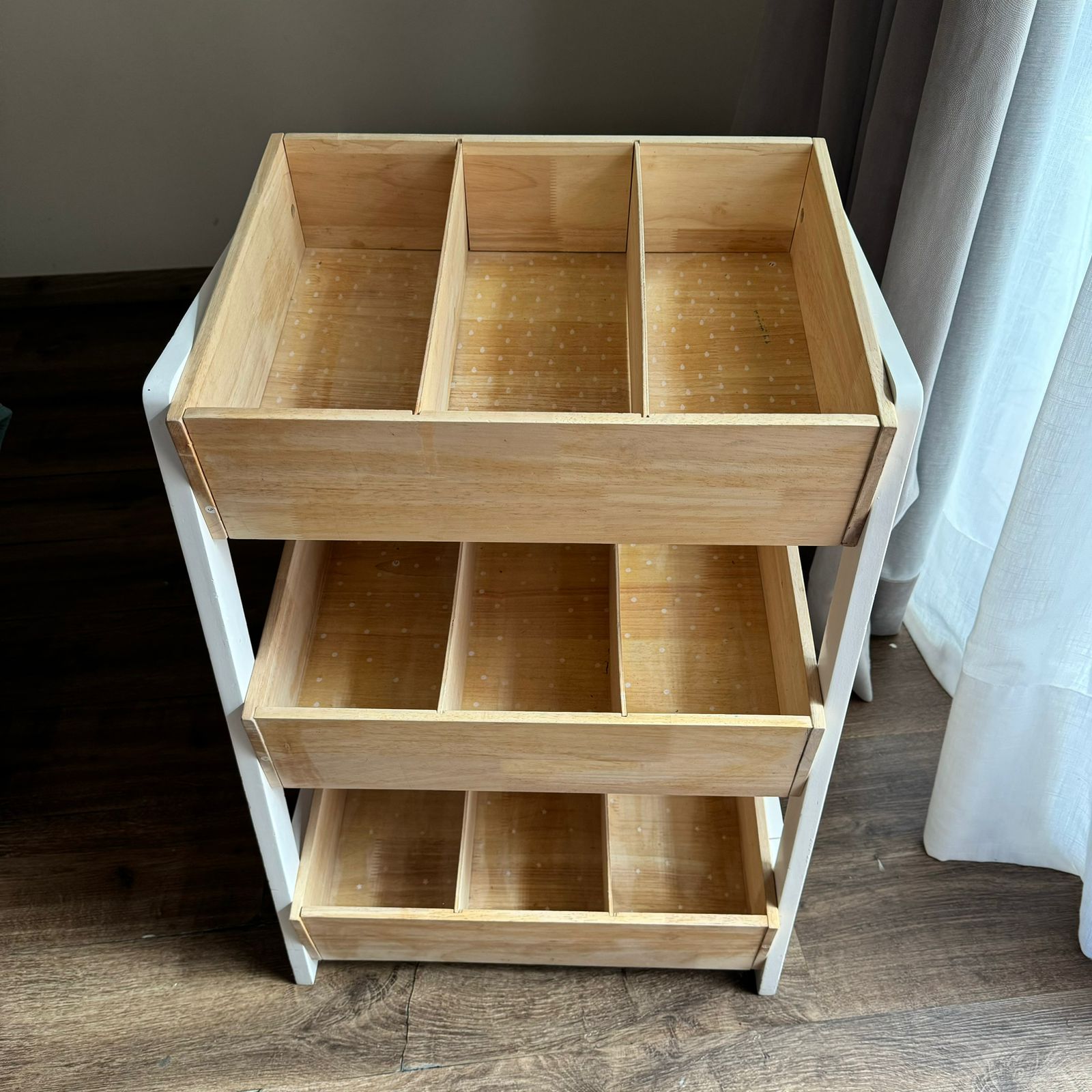 (#PG3553) Juguetero de madera. Marca Zara Home Kids