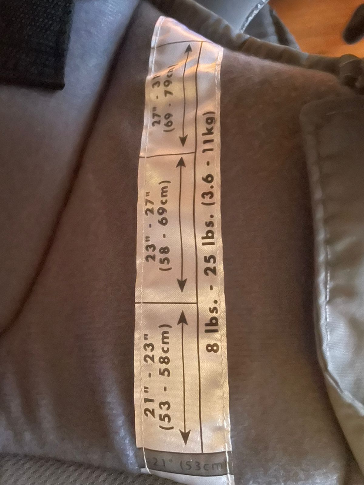 (#PG3580) Portabebé. Marca Infanti