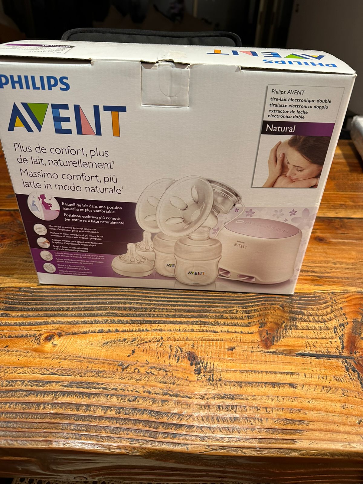 (#PG3585) Extractor de leche eléctrico doble. Marca Philips Avent