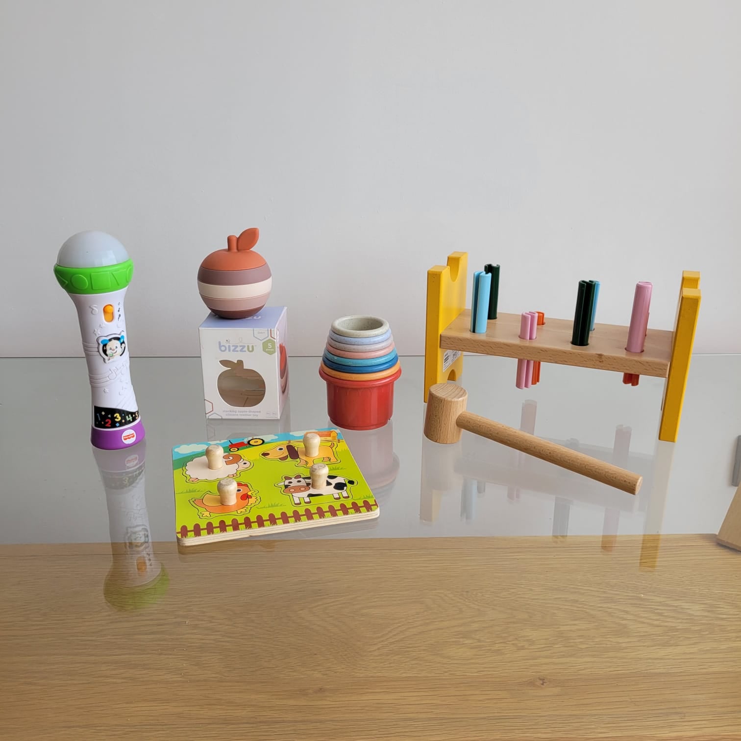 (#PG3608) Pack juguetes habilidades cognitivas. Marca Fisher Price, Bizzu, Ikea