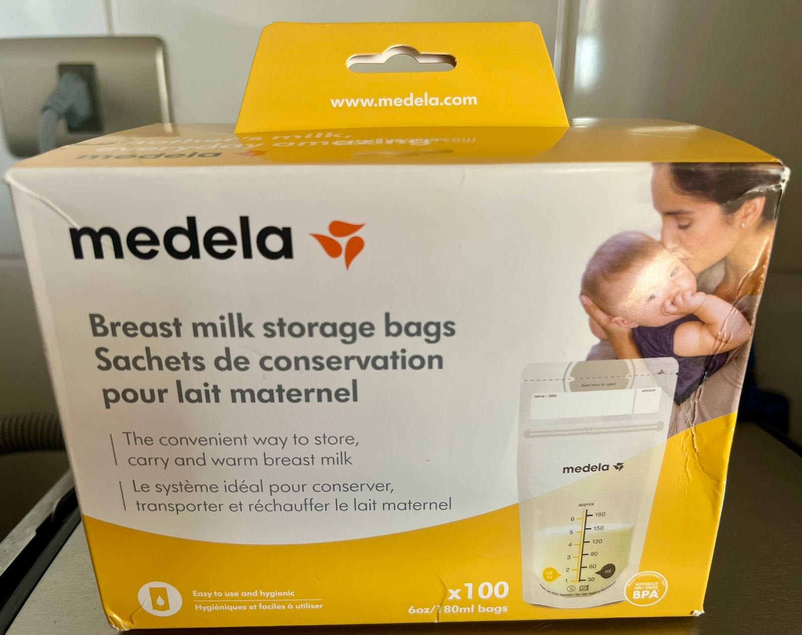 (#PG3625) Bolsas almacenamiento leche 100 unidades. Marca Medela