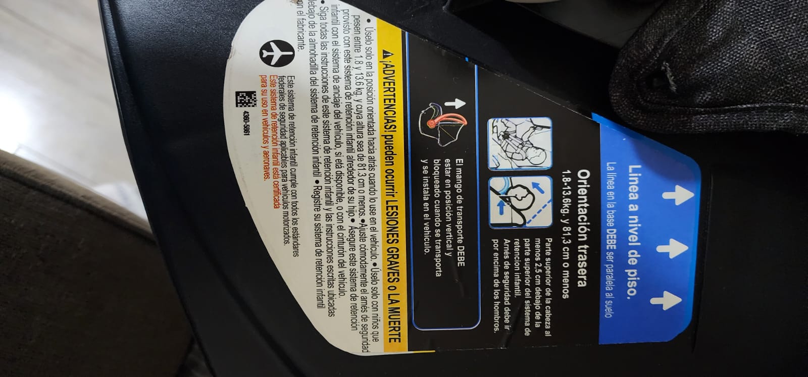 (#PG3656) Silla nido auto. Marca Maxi Cosi