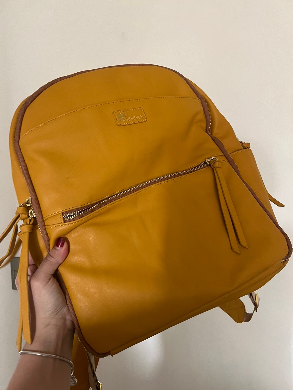 (#PG3668) Mochila Maternal. Marca Mininoi