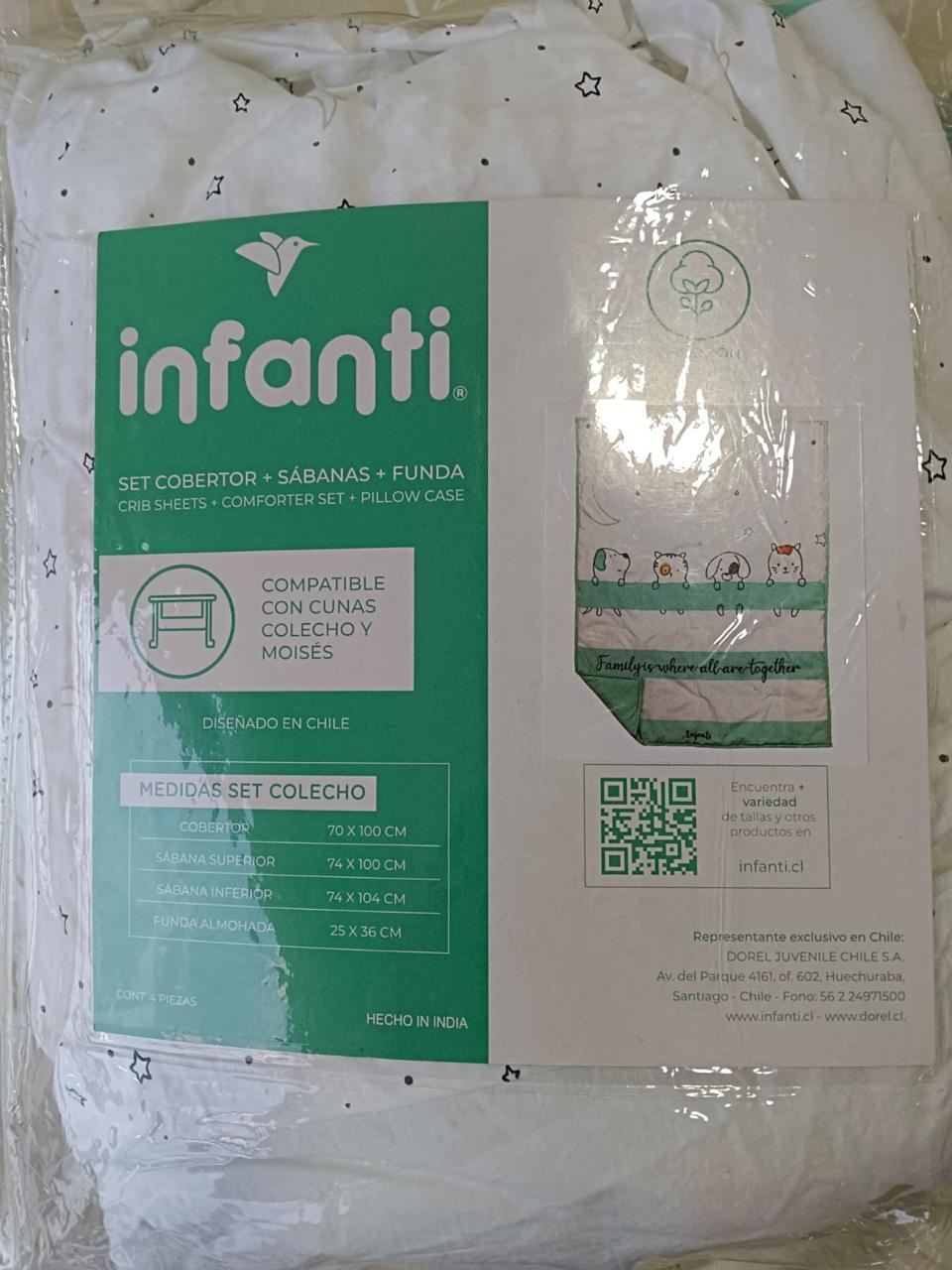 (#PG3745) Set de Cuna Colecho. Marca Infanti