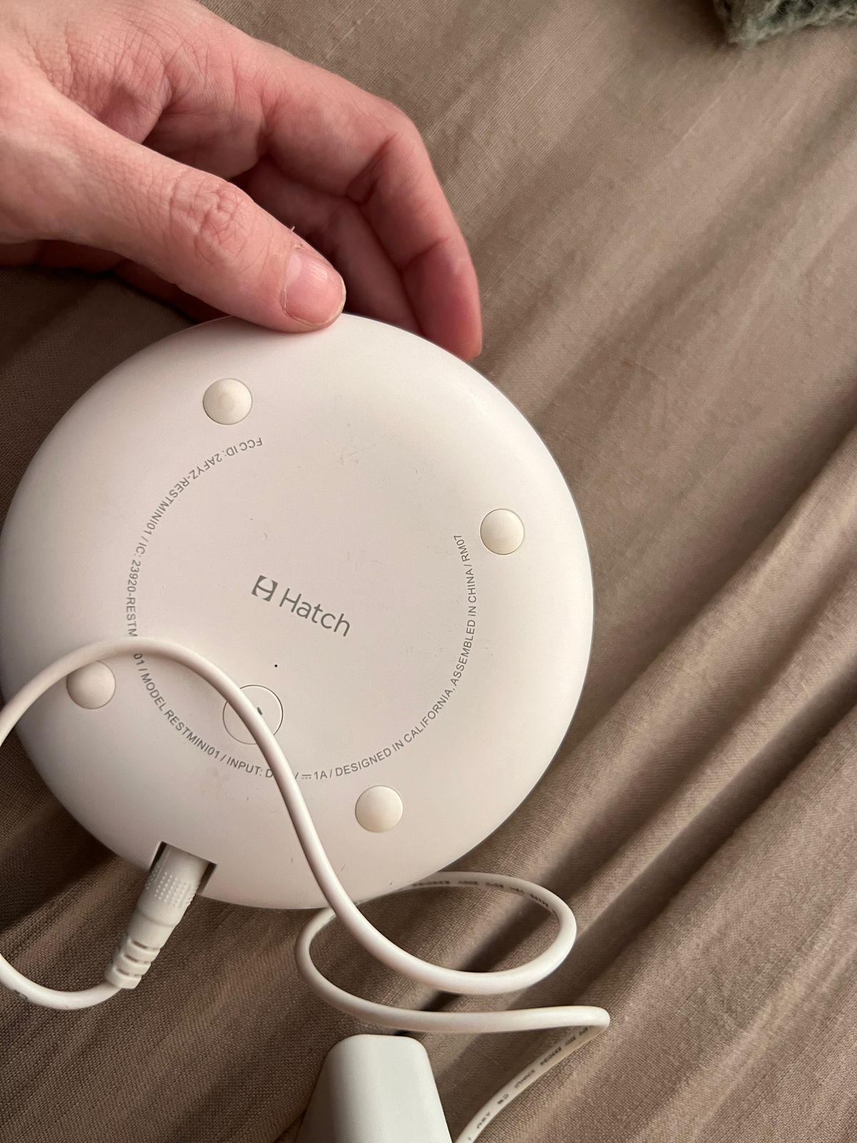 (#PG3758) Máquina de sonido. Marca Hatch