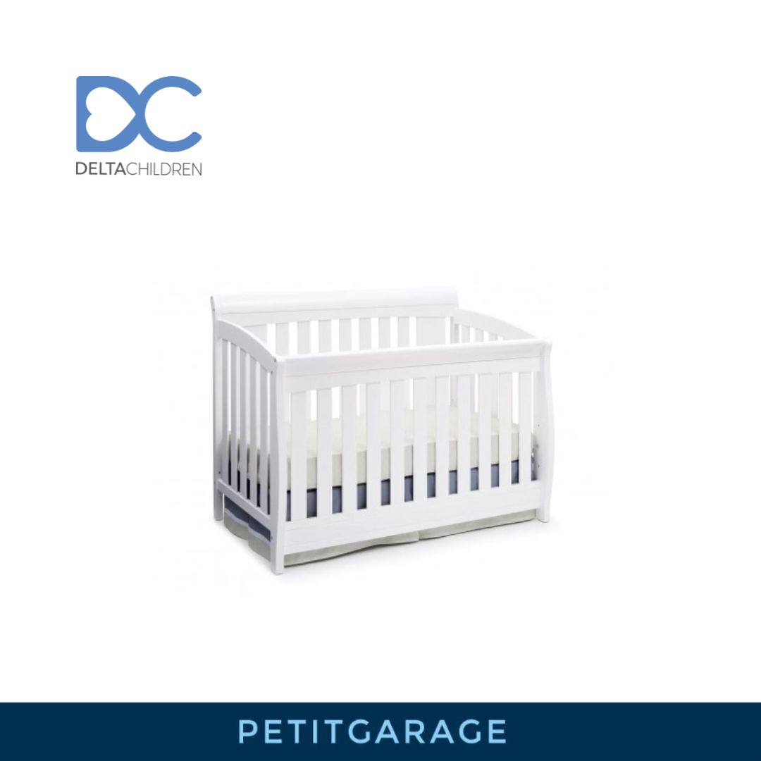 (#PG3753) Cuna y colchón. Marca Clermont y Delta Children