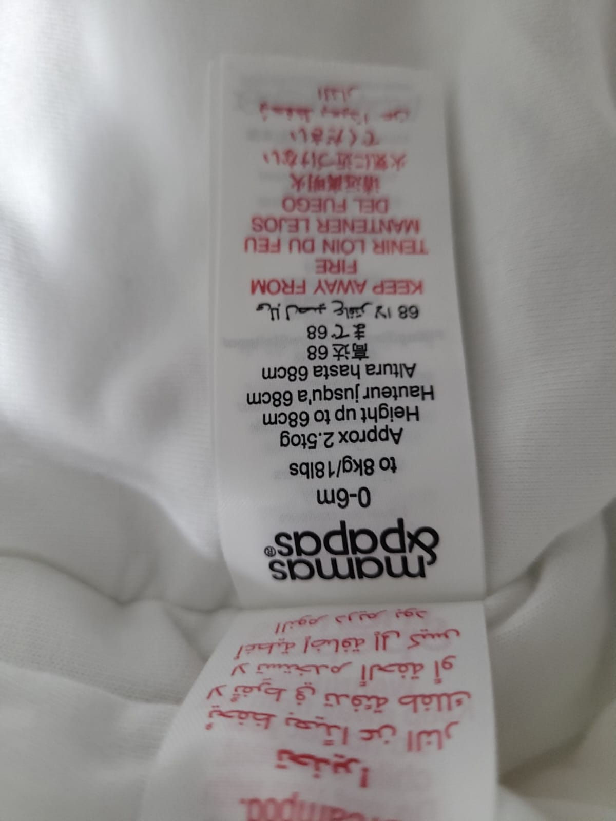 (#PG3776) Saquito de dormir. Marca Mamas &amp; Papas