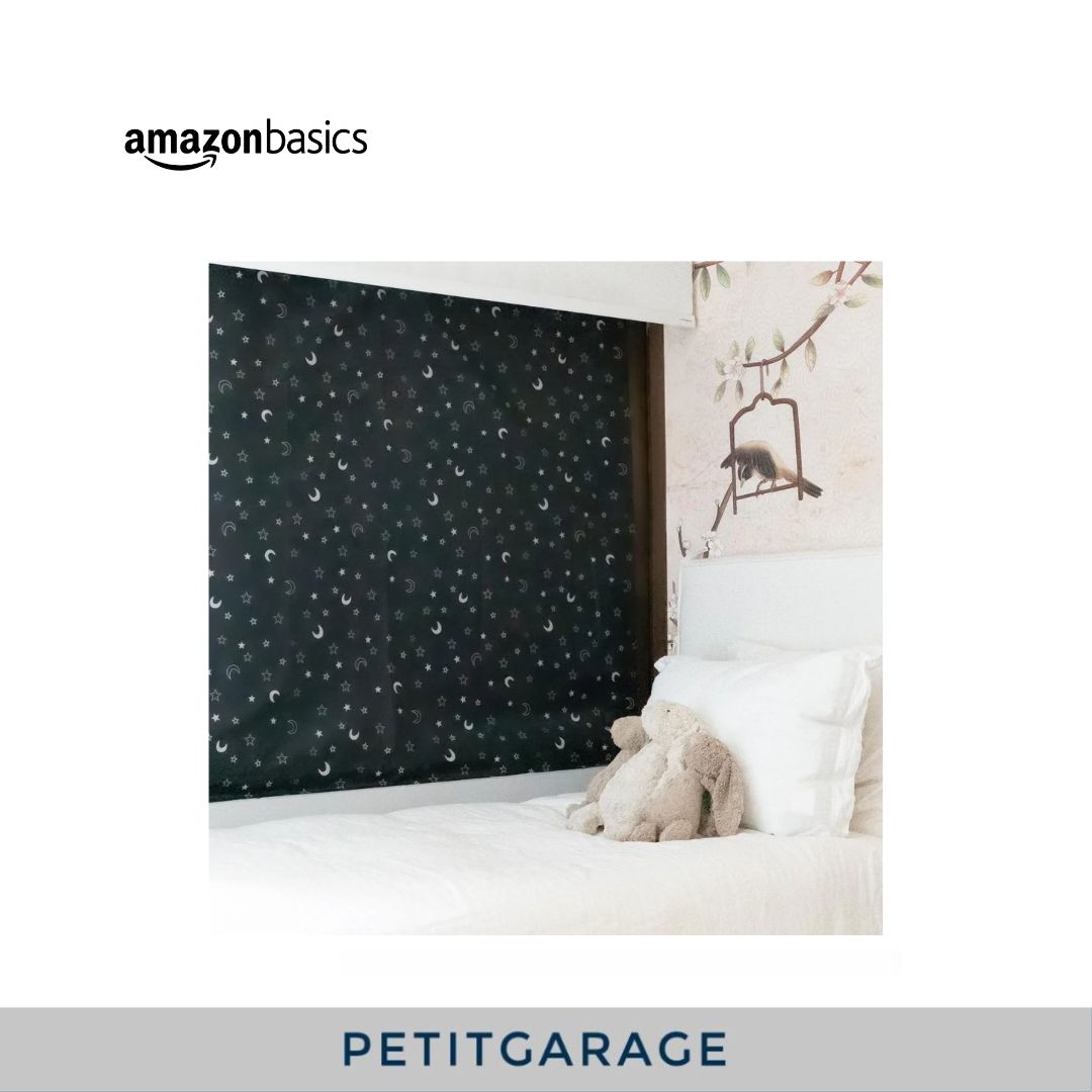 (#PG3782) Cortina blackout portátil. Marca Amazon Basics