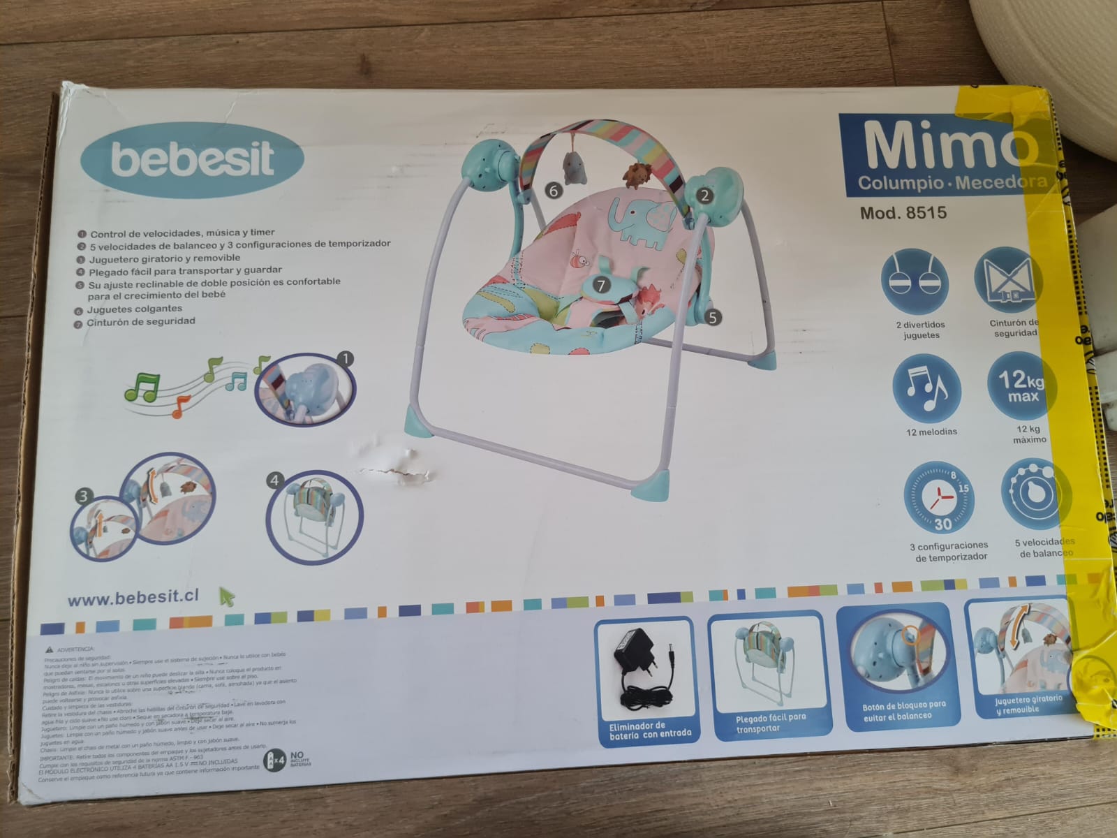 (#PG3807) Silla Mecedora. Marca Bebesit