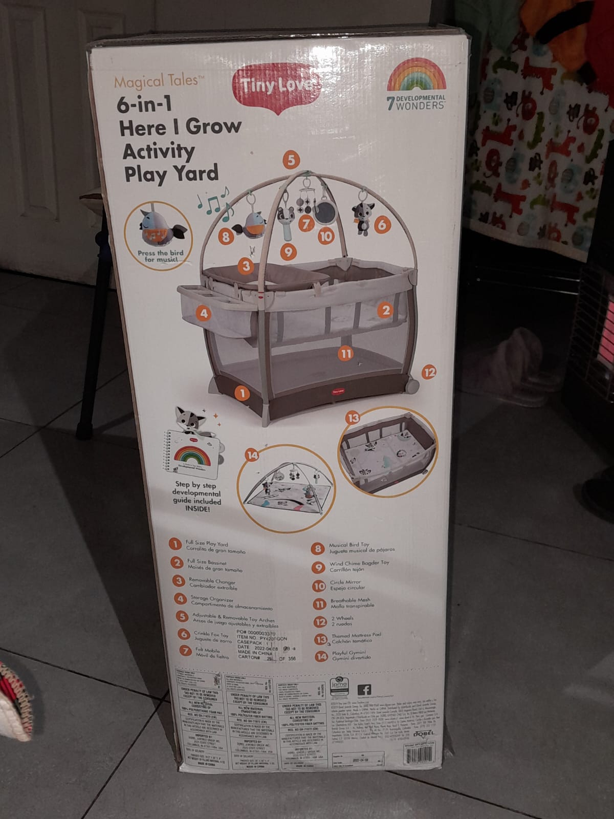 (#PG3815) Cuna Pack and Play. Marca Tiny Love