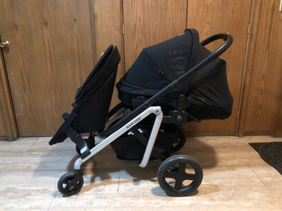 (#PG3817) Coche Travel System doble. Marca Maxi Cosi