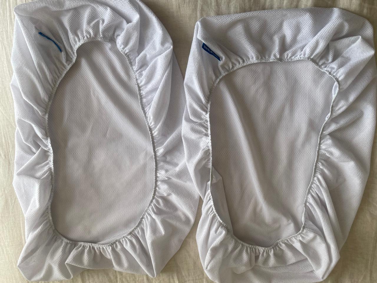 (#PG3824) Cubre colchón + 2 sábanas bajeras. Marca Aerosleep