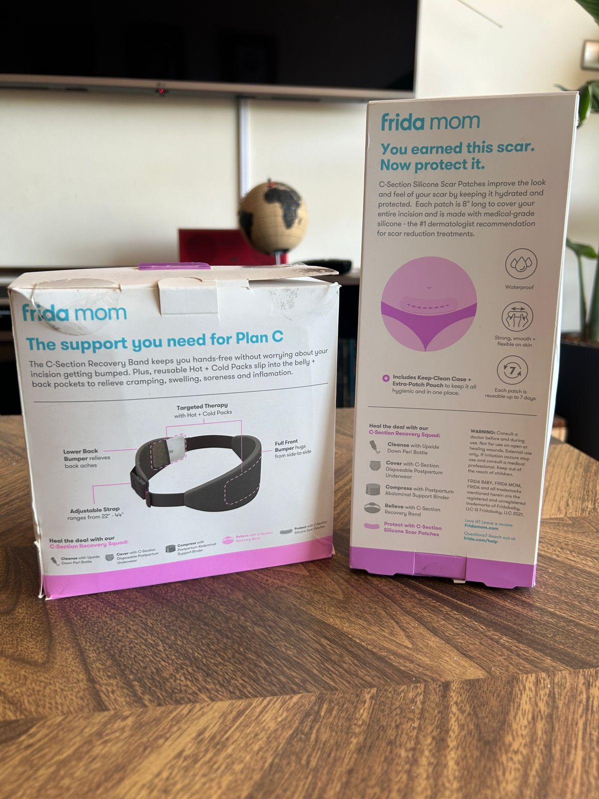 (#PG3902) Parche de silicona + Banda de recuperación cesárea. Marca Frida Mom