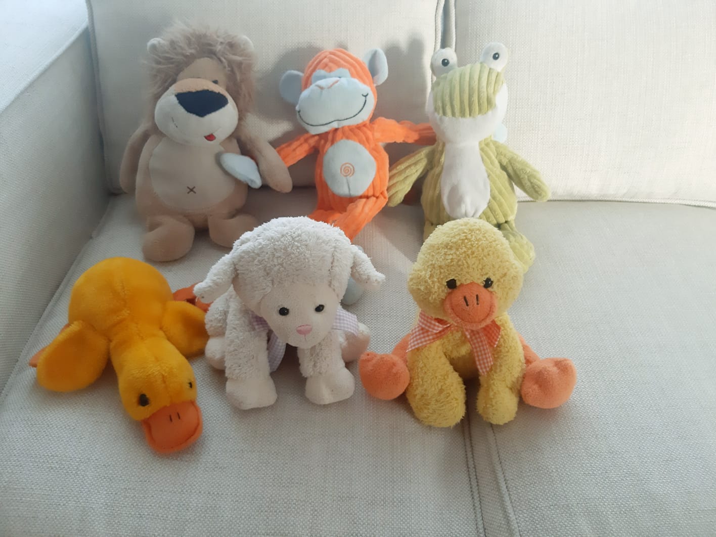 (#PG3905) 6 peluches de animales. Marca Genérica