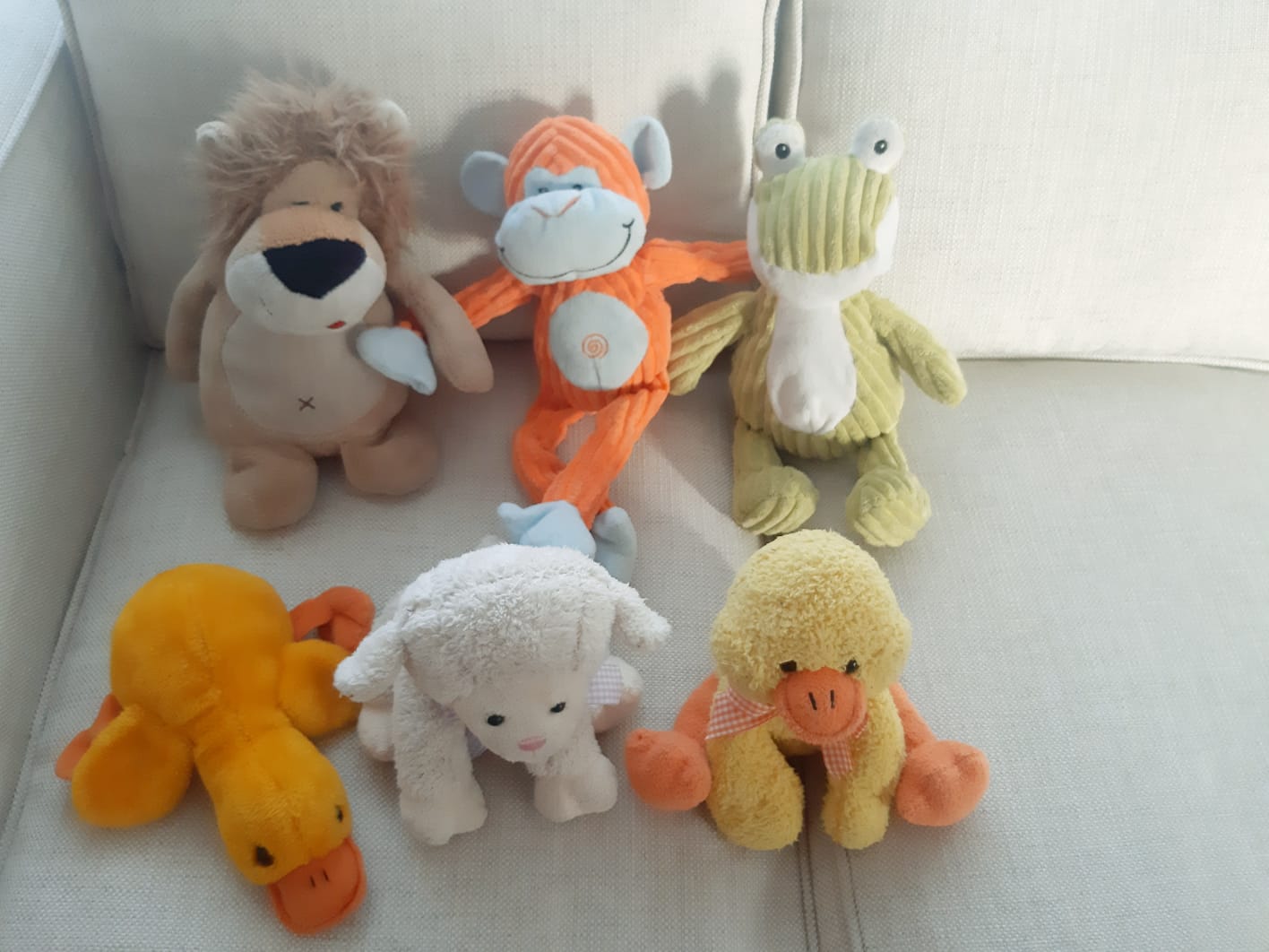 (#PG3905) 6 peluches de animales. Marca Genérica