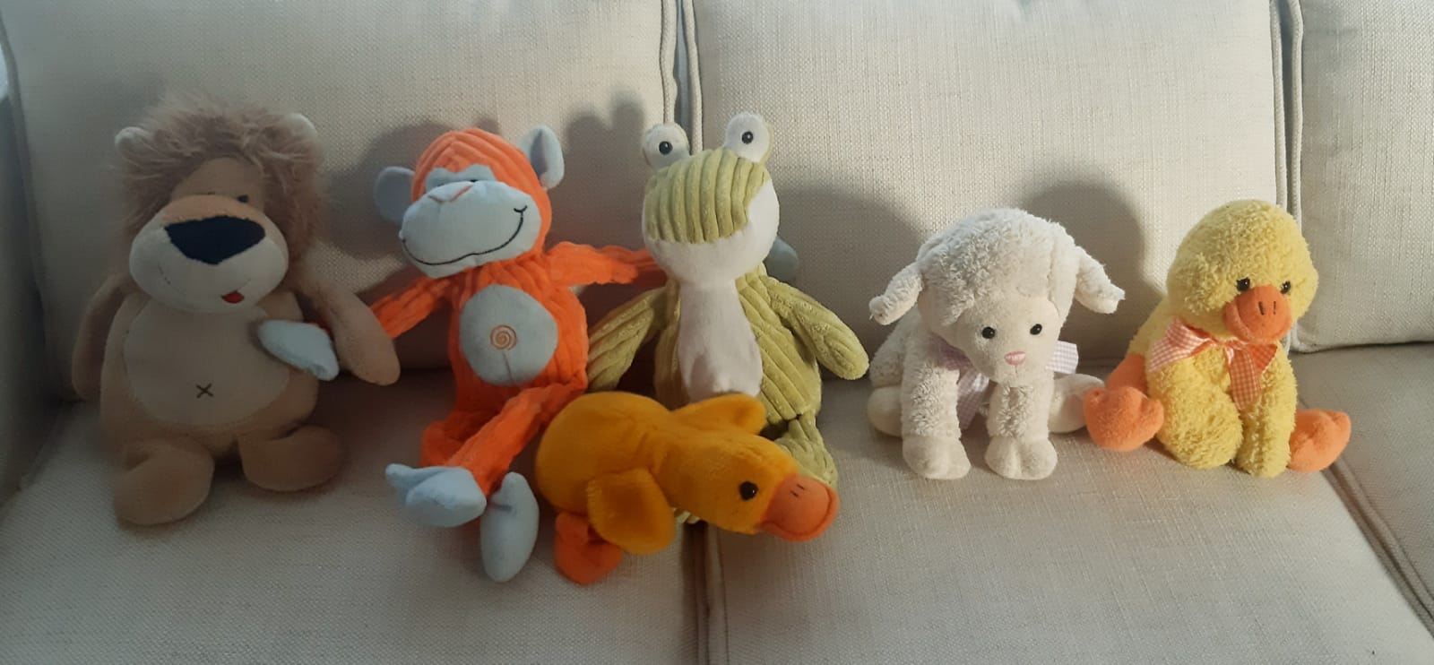 (#PG3905) 6 peluches de animales. Marca Genérica