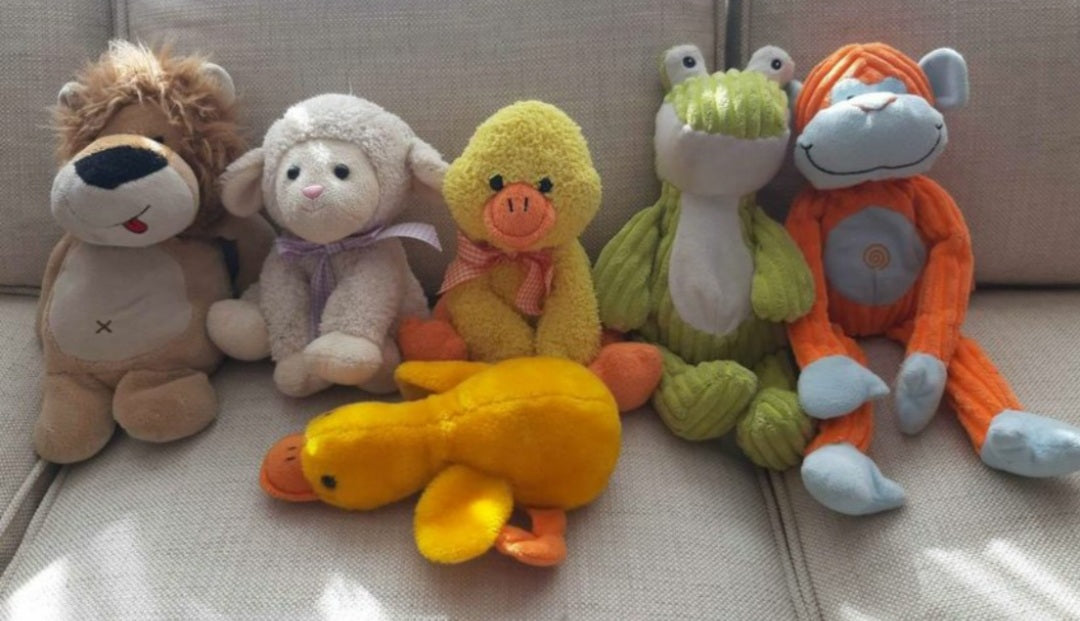 (#PG3905) 6 peluches de animales. Marca Genérica