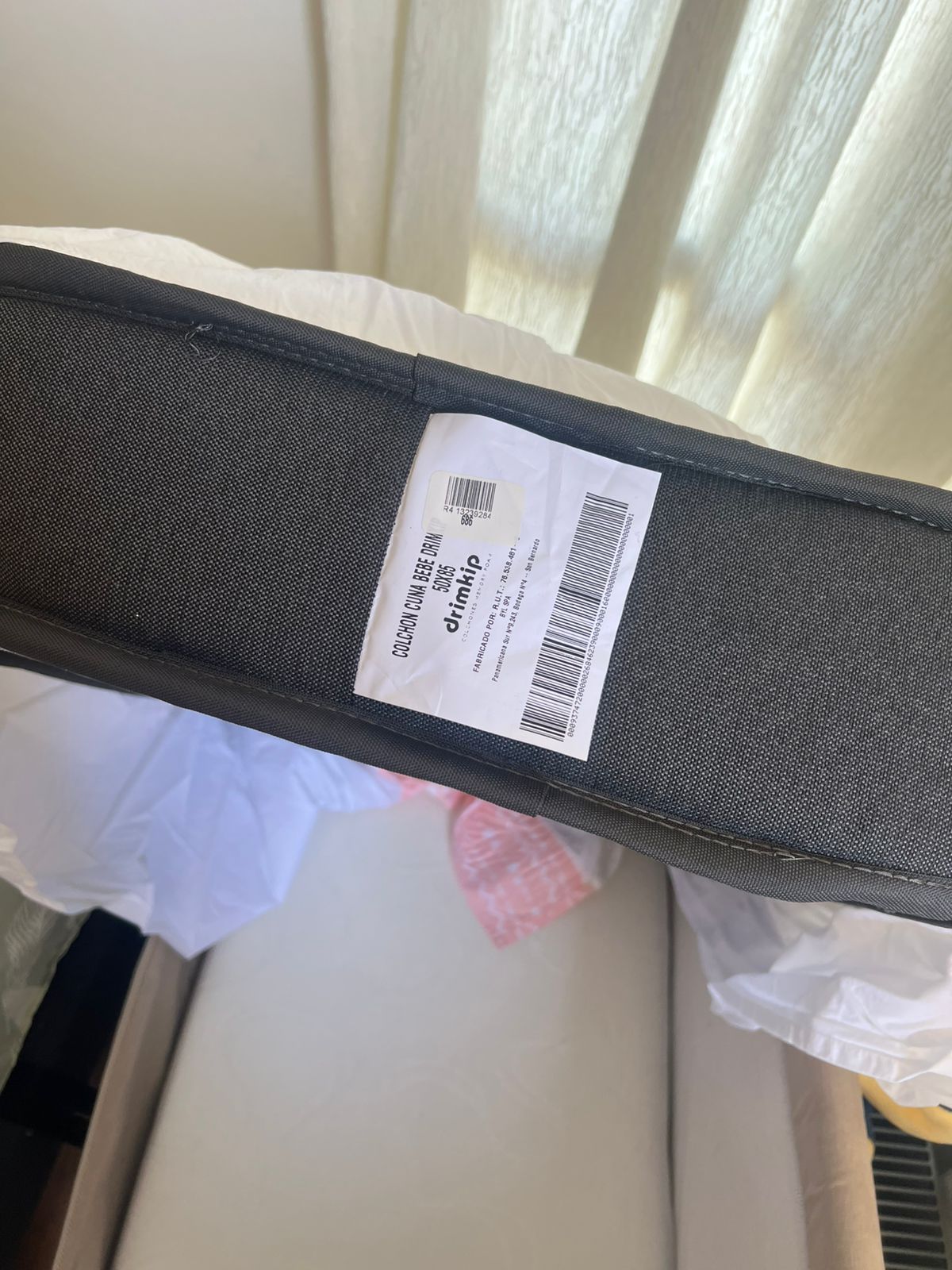 (#PG3917) Cuna colecho modelo Easy Beige + Colchón. Marca Bebesit y Drimkip