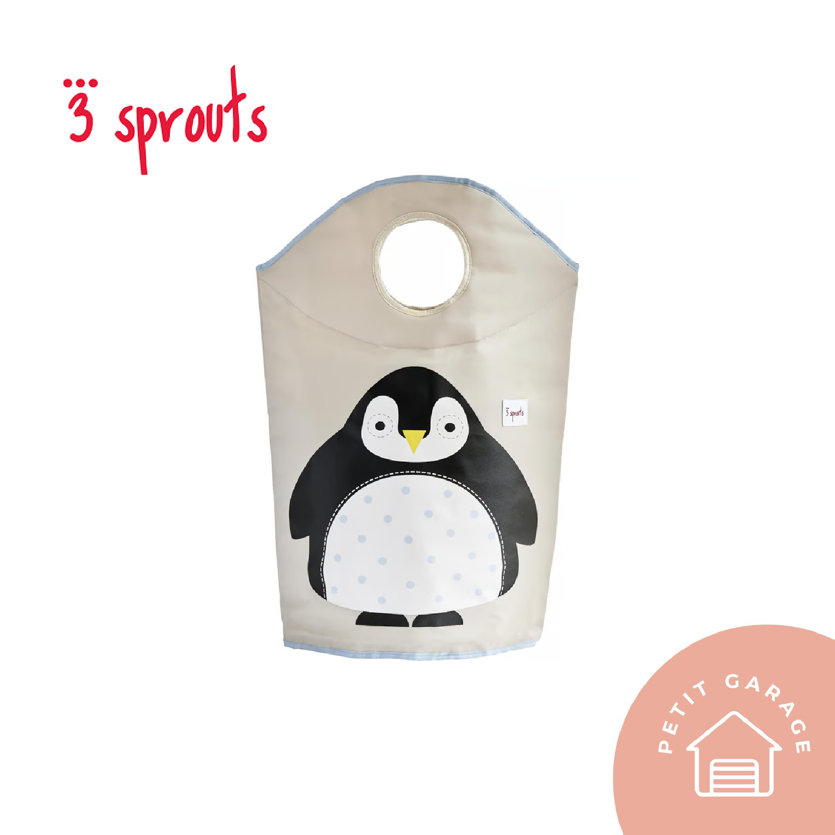 (#PG2704) Contenedor de Ropa Sucia Pingüino. Marca 3 Sprout