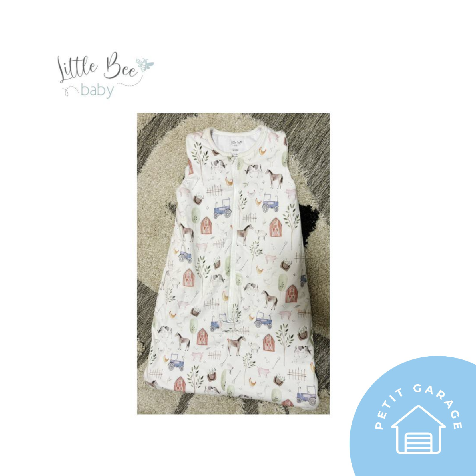 (#PG2912) Saco de dormir 6-12 meses, 2.5 TOG. Marca Little Bee