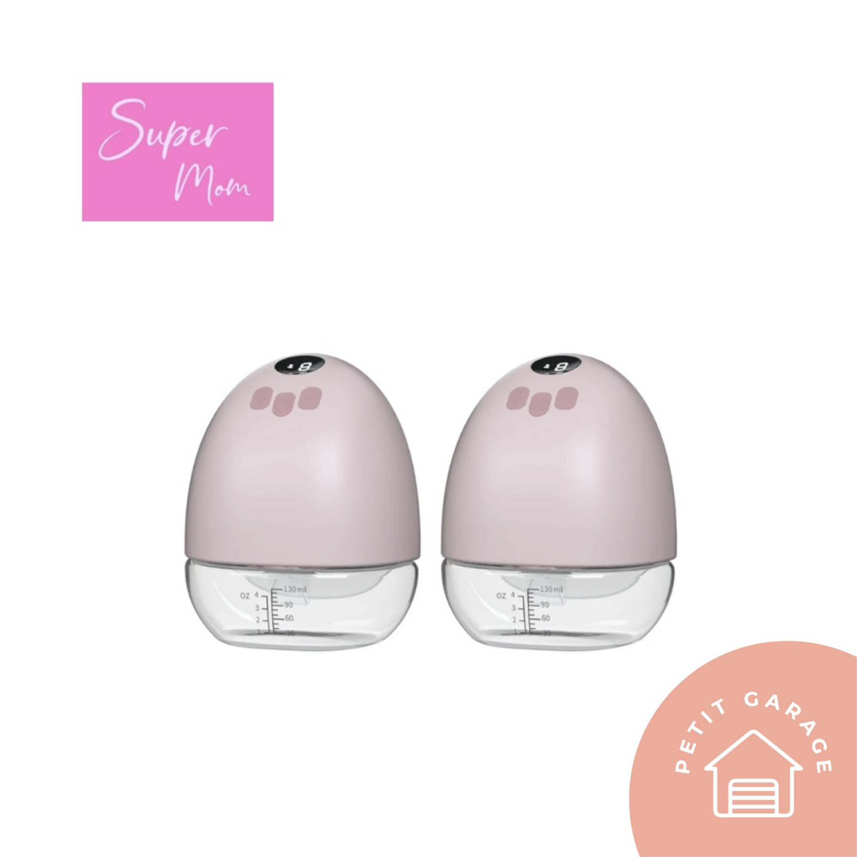 (#PG2938) Extractor de leche eléctrico manos libres drop doble. Marca Super Mom