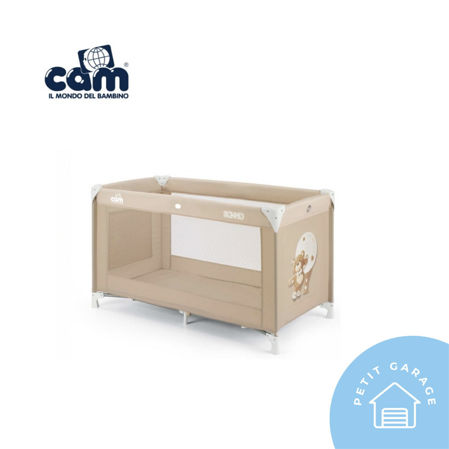 (#PG2939) Cuna de viaje Sonno color camel. Marca CAM