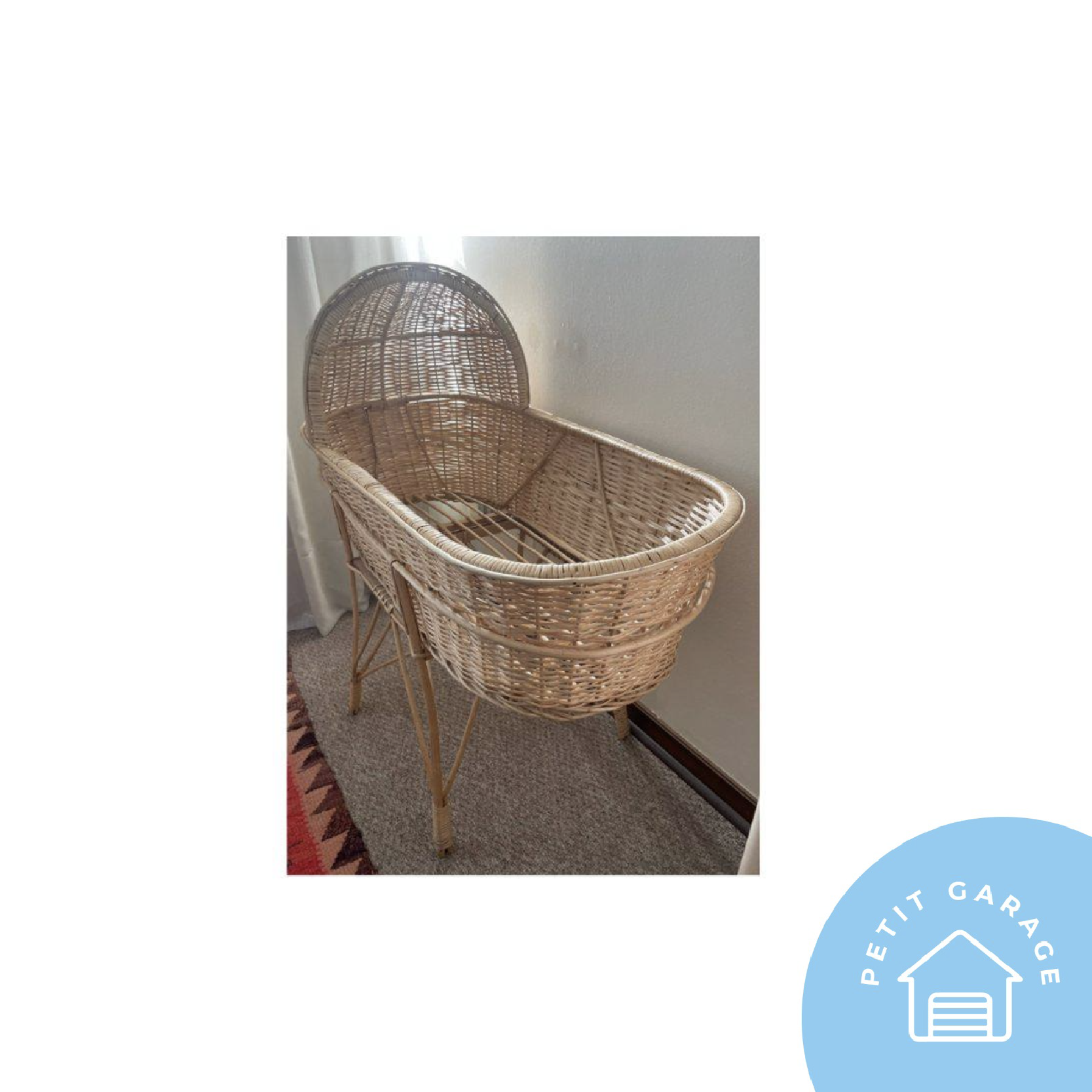 (#PG2757) Moisés de Mimbre. Marca Genérica