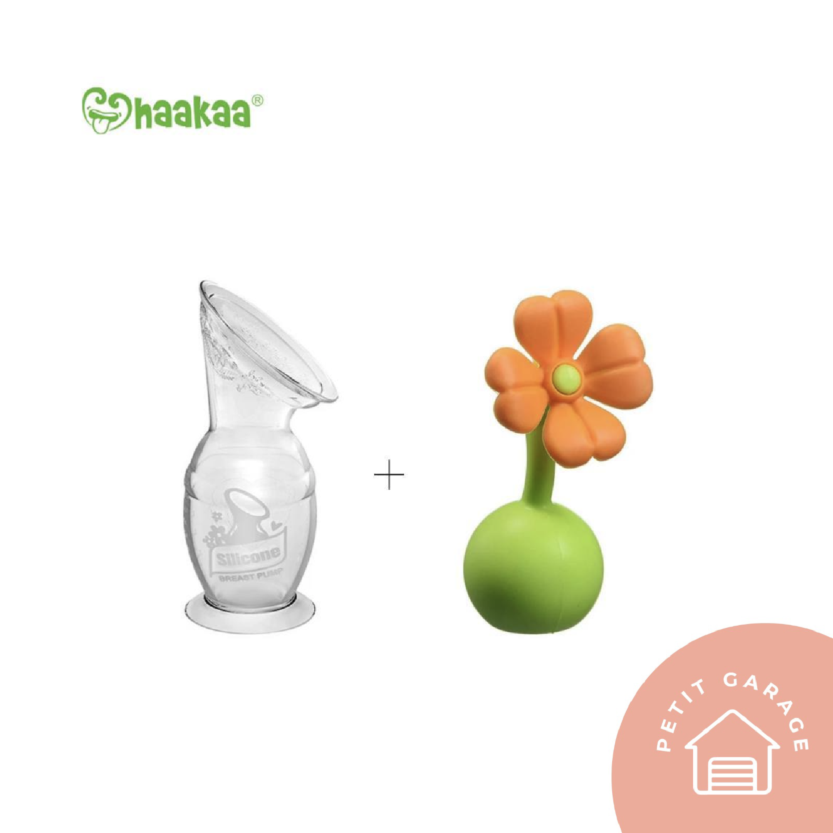 (#PG2793) Recolector de leche GEN2 150ml con tapón de flor. Marca HAAKAA