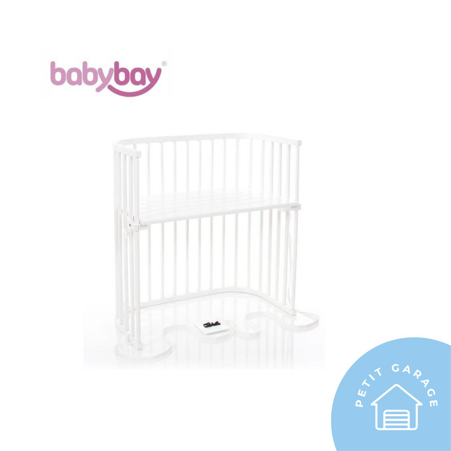 (#PG3069) Cuna Colecho Boxspring + Protector de cuna + Velo superior. Marca Babybay