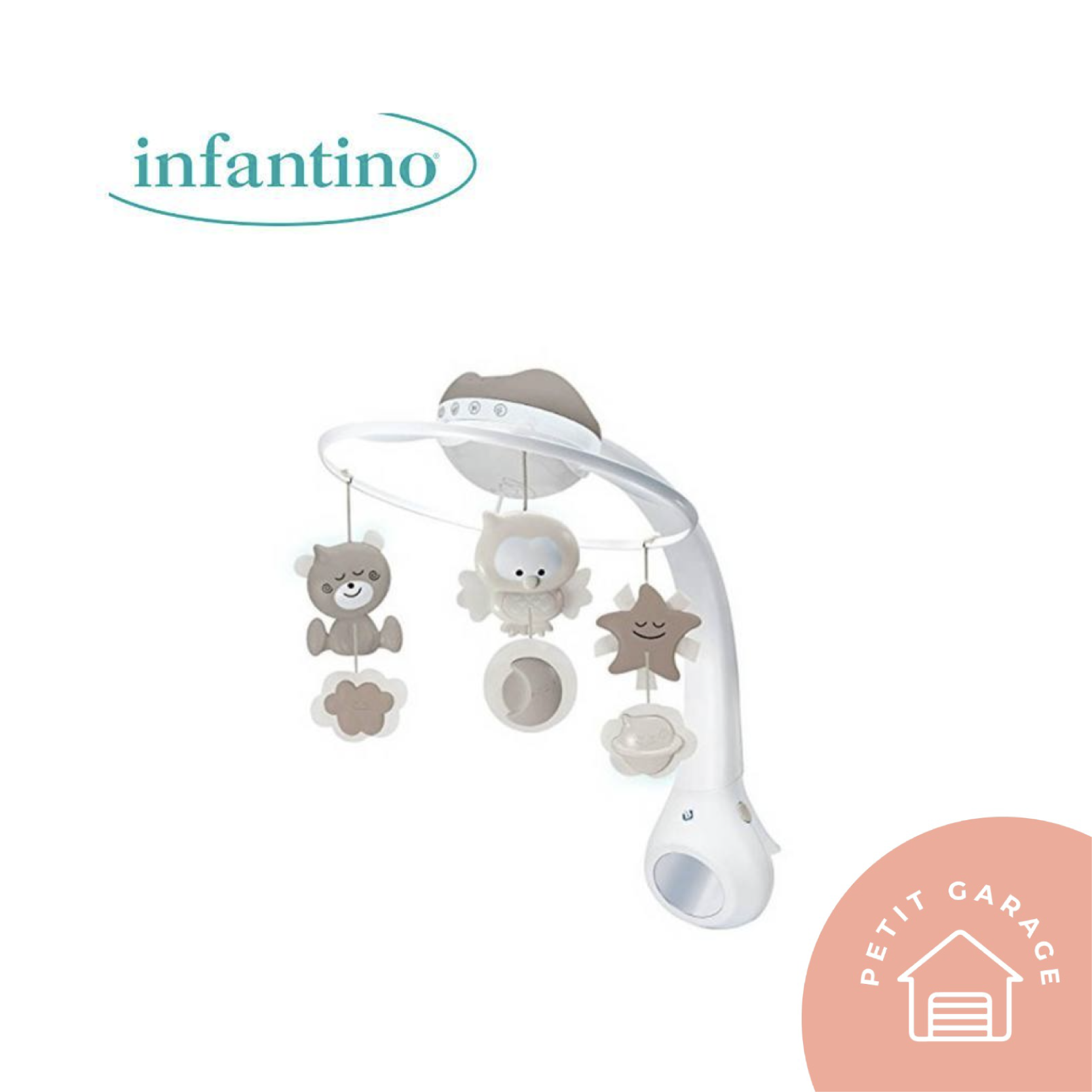 (#PG3091) Móvil para cuna de madera. Marca Infantino