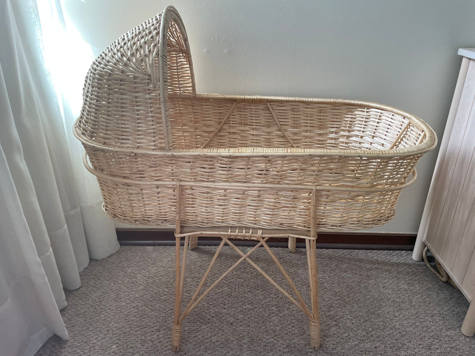 (#PG2757) Moisés de Mimbre. Marca Genérica