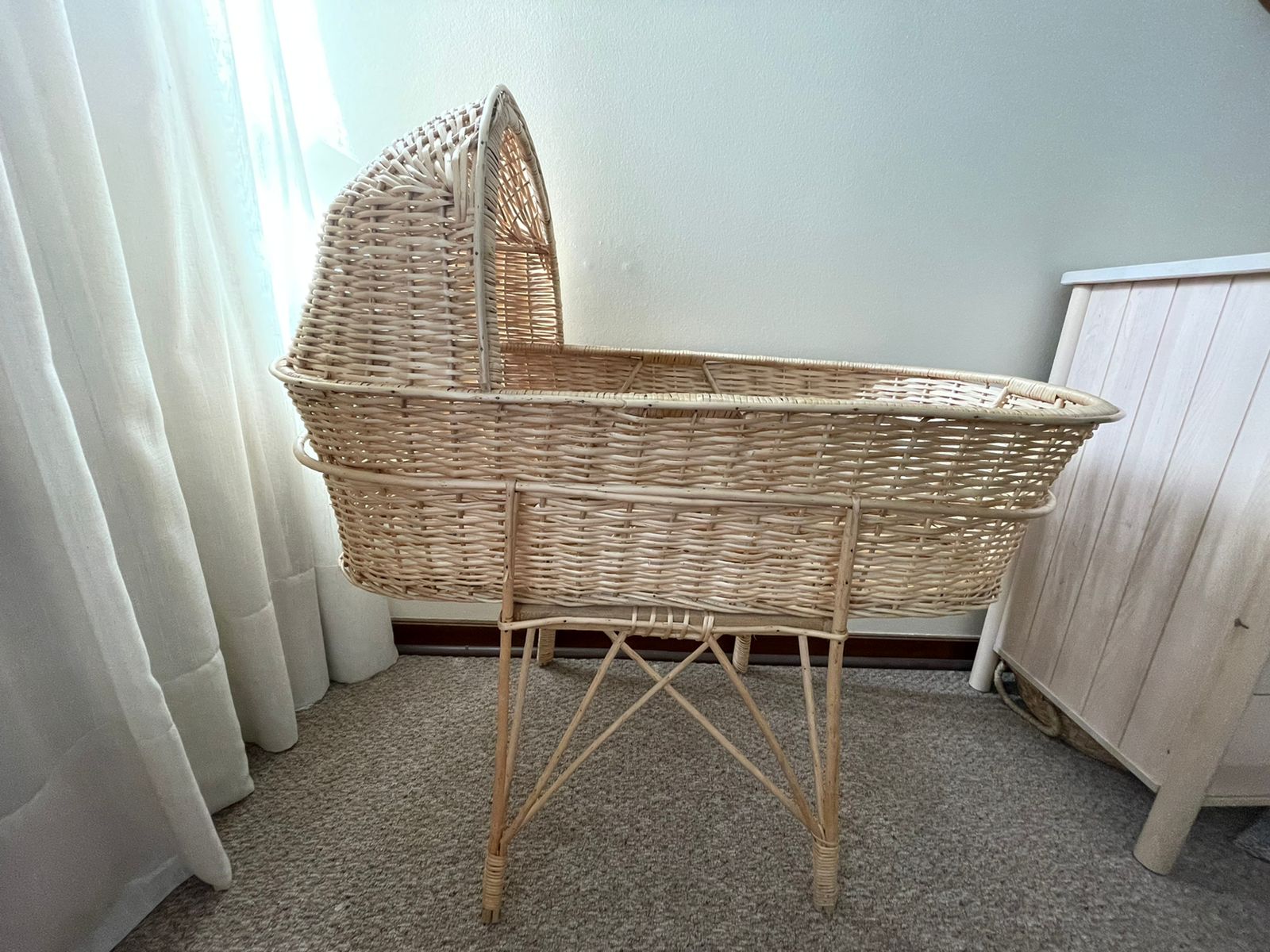 (#PG2757) Moisés de Mimbre. Marca Genérica