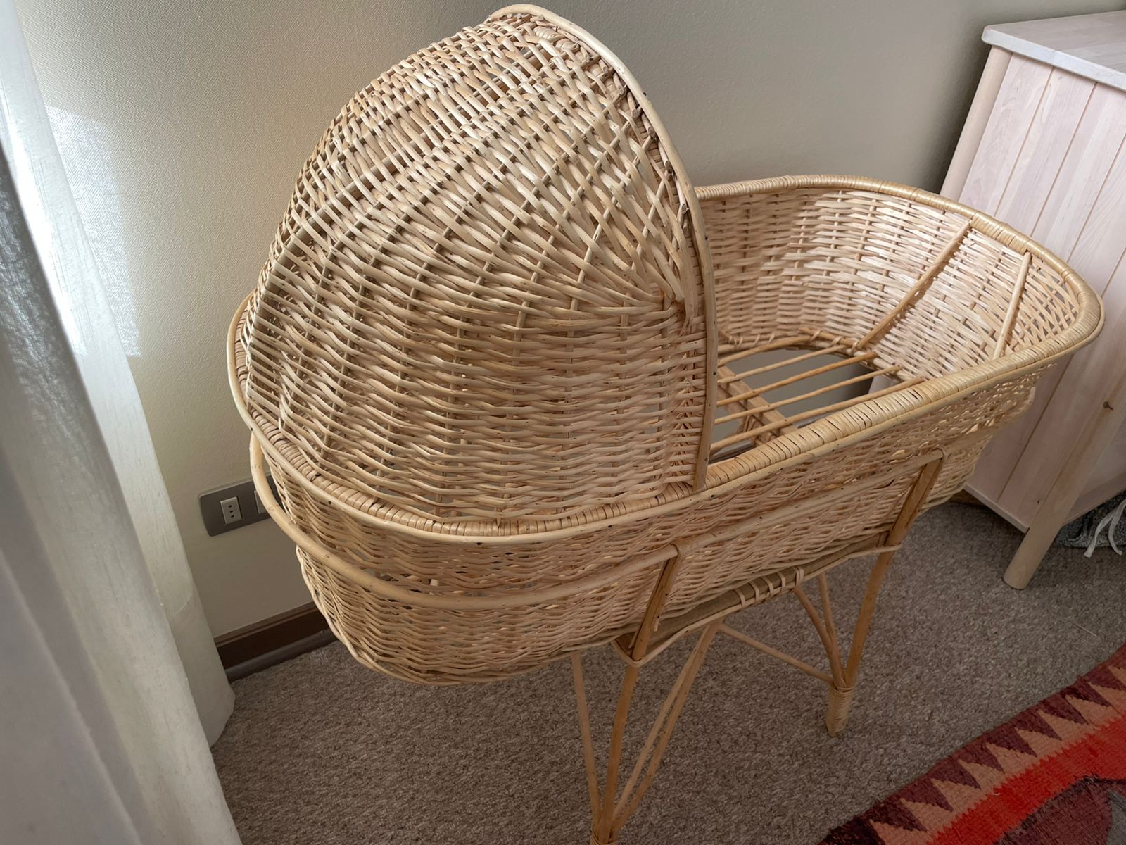 (#PG2757) Moisés de Mimbre. Marca Genérica