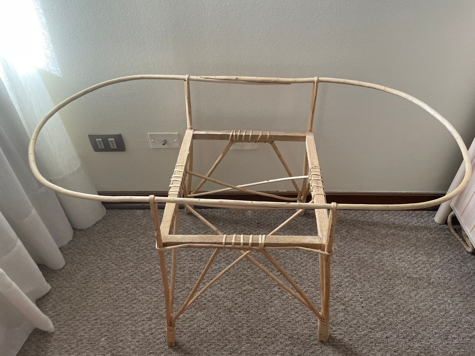 (#PG2757) Moisés de Mimbre. Marca Genérica