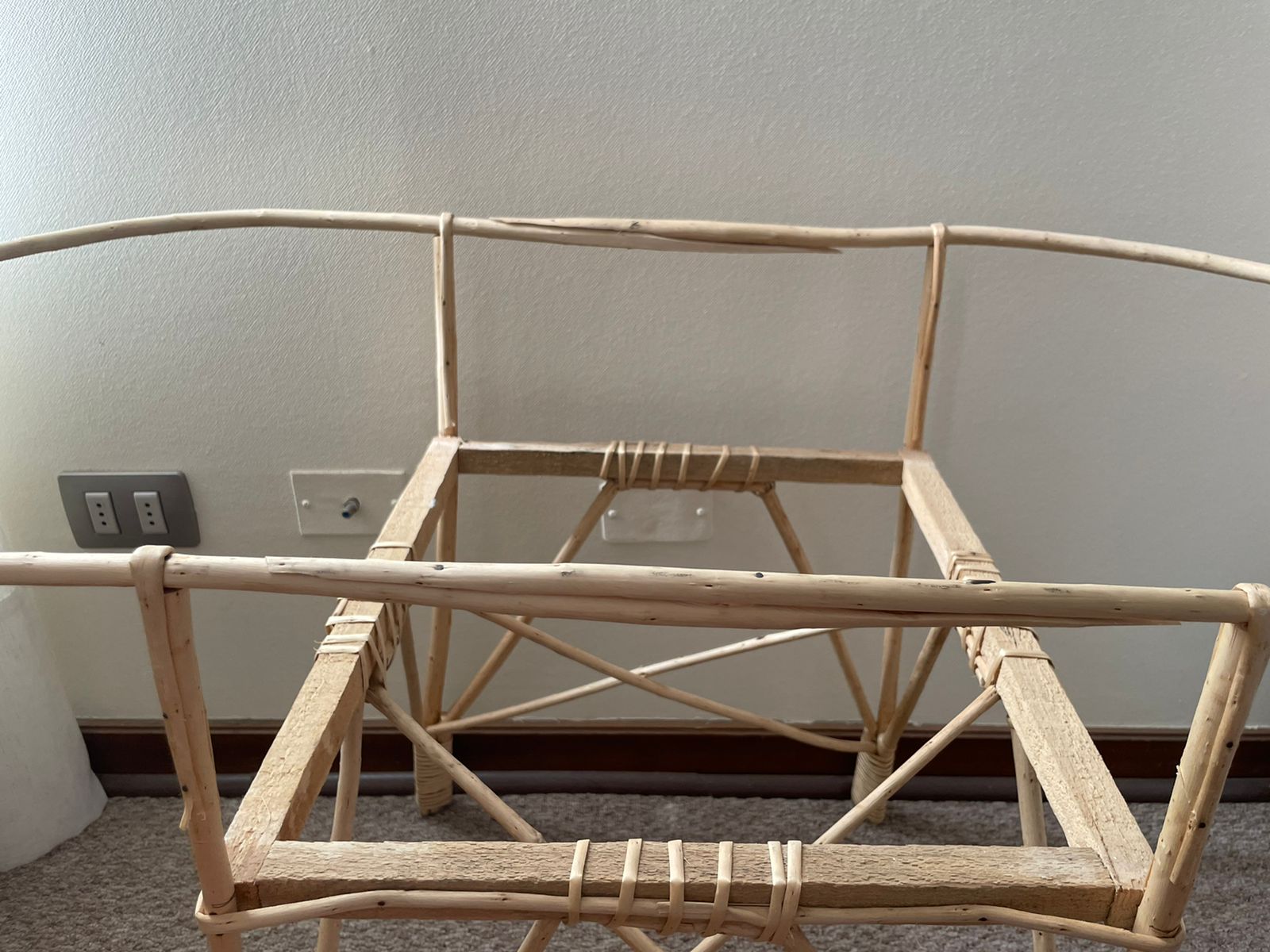 (#PG2757) Moisés de Mimbre. Marca Genérica