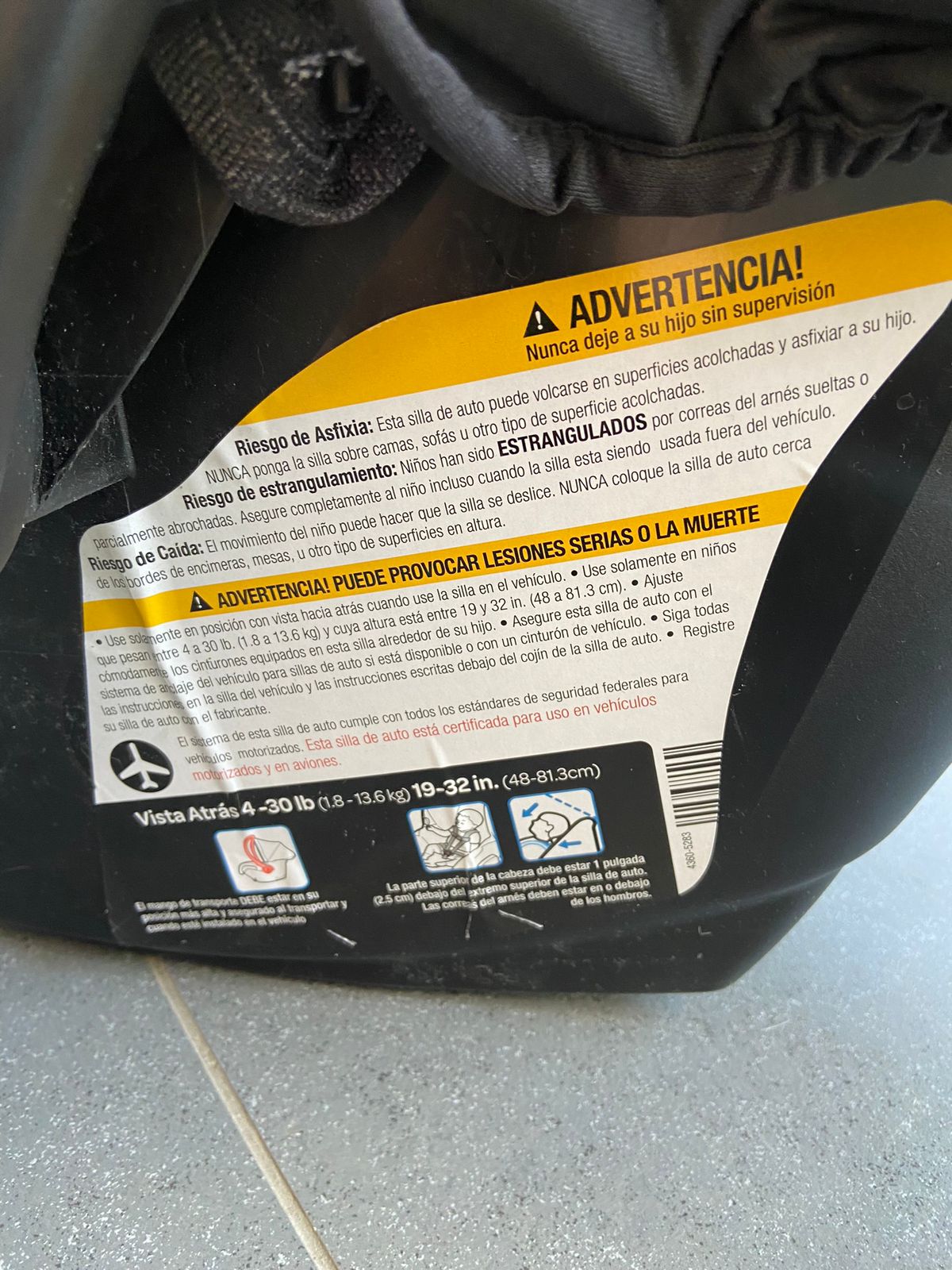 (#PG2759) Silla nido Mico Max 30. Marca Maxi Cosi