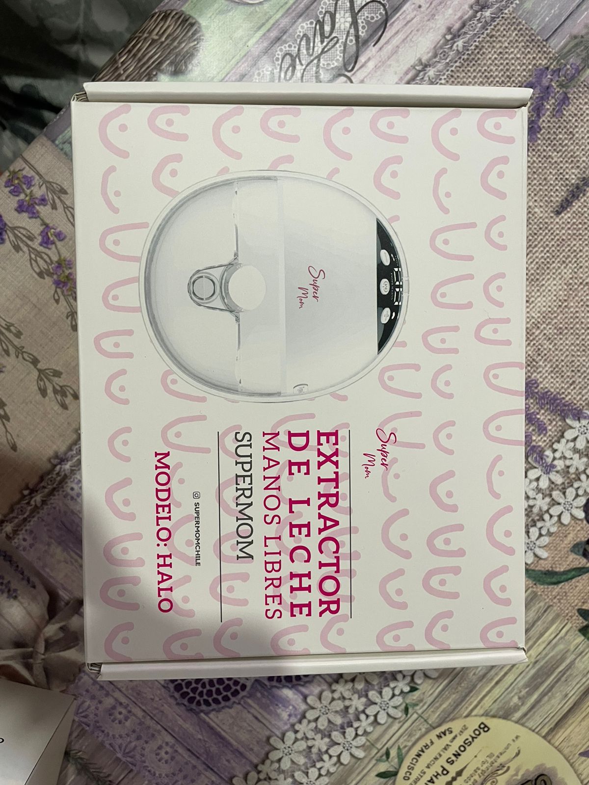 (#PG2779) Extractor de leche + 2 válvulas + diafragmas de repuesto. Marca Supermom