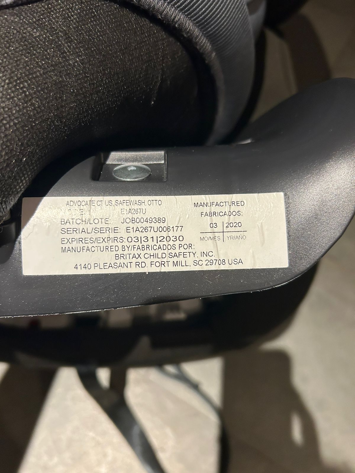 (#PG2792) Silla de auto convertible Advocate ClickTight. Marca Britax