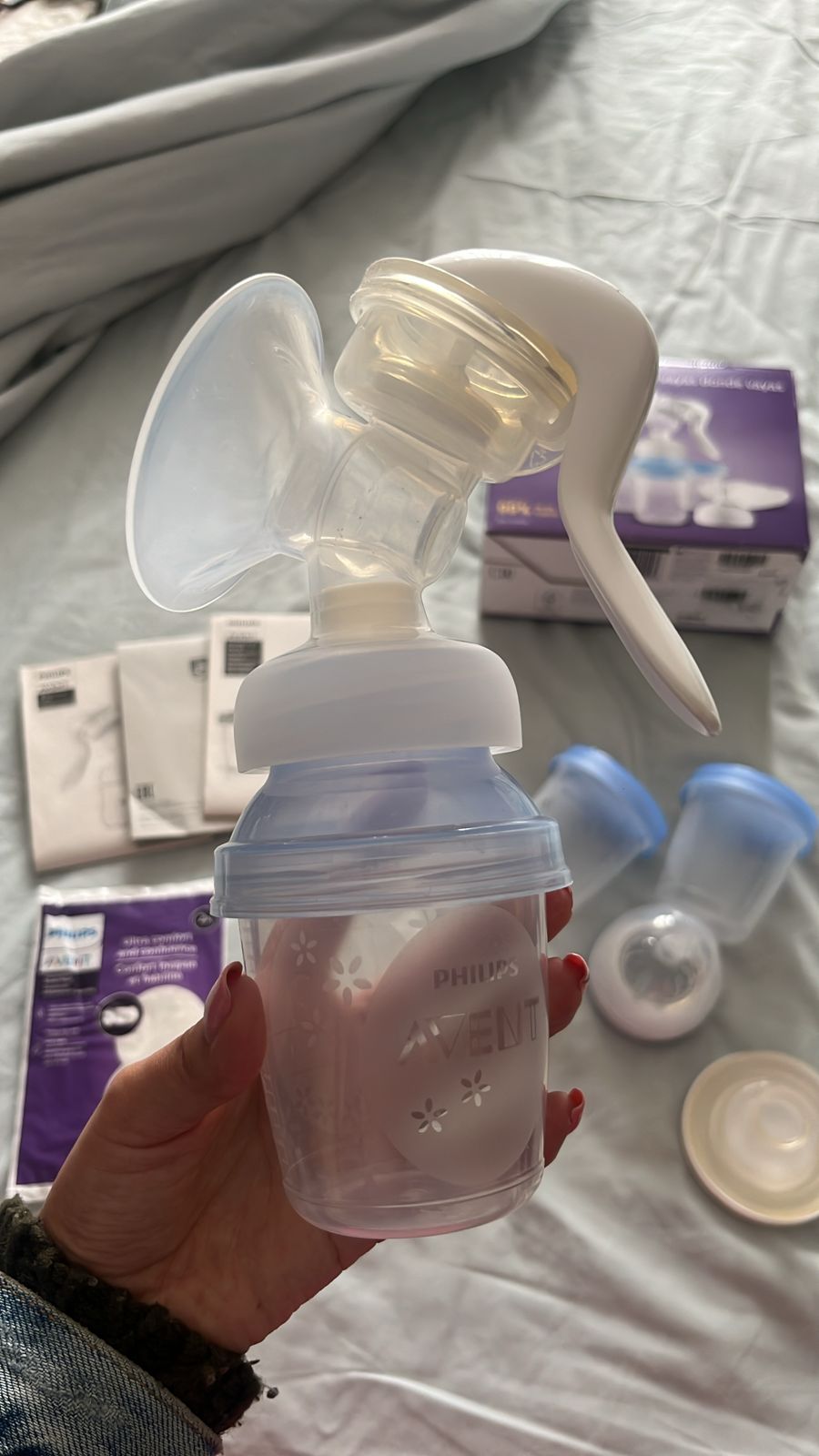 (#PG2794) Extractor de leche manual. Marca Phillips Avent