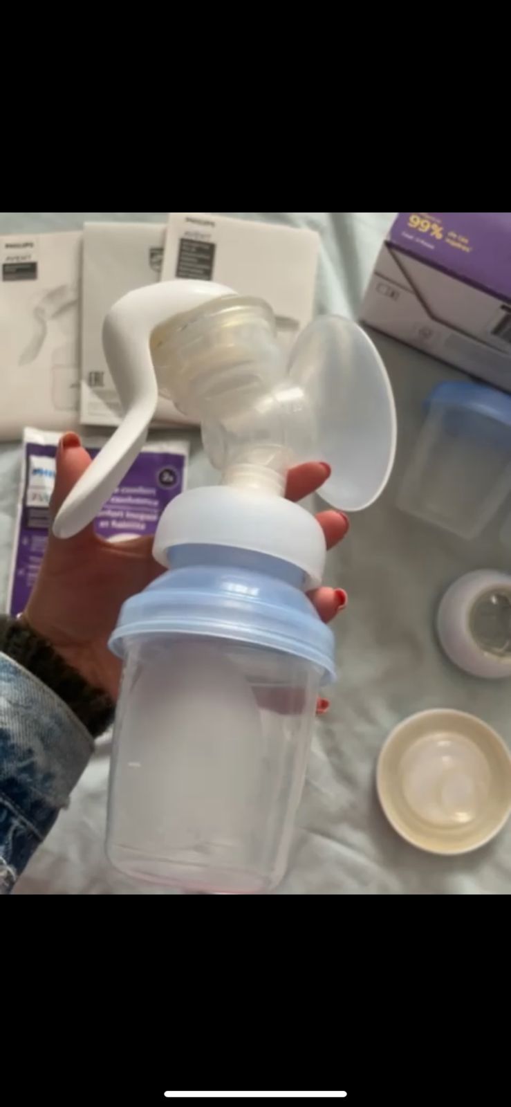 (#PG2794) Extractor de leche manual. Marca Phillips Avent