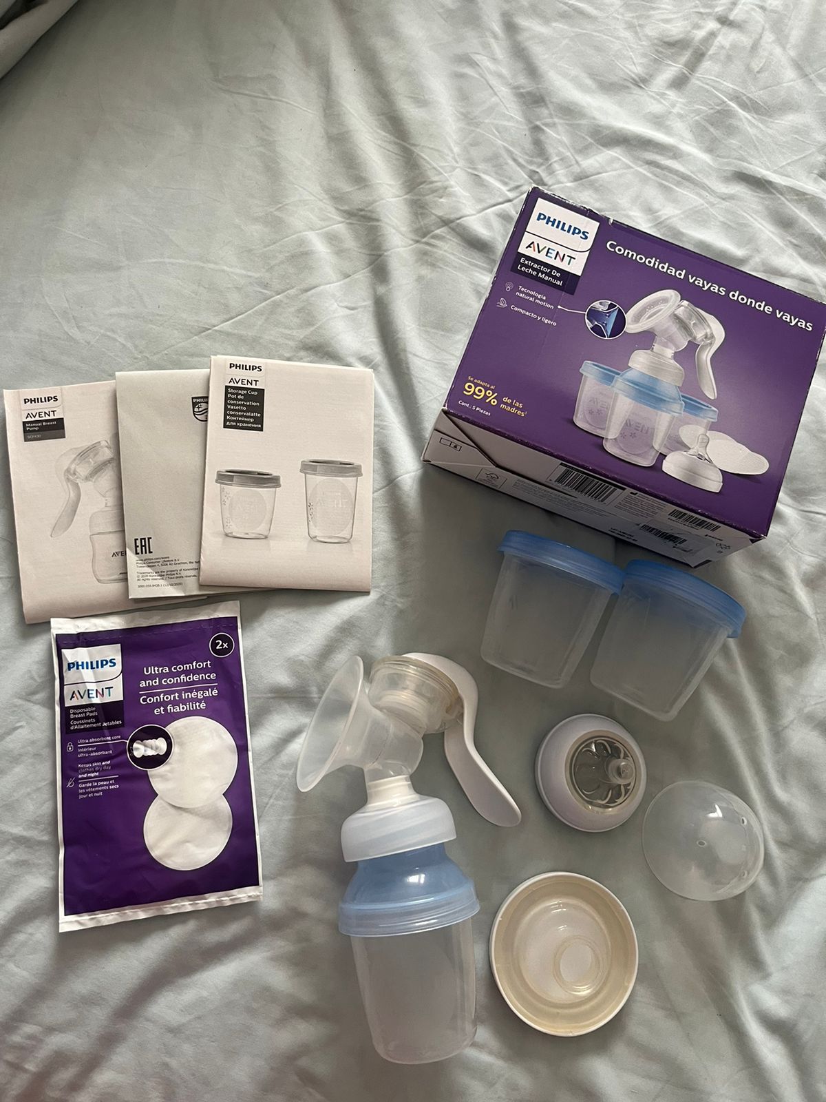 (#PG2794) Extractor de leche manual. Marca Phillips Avent