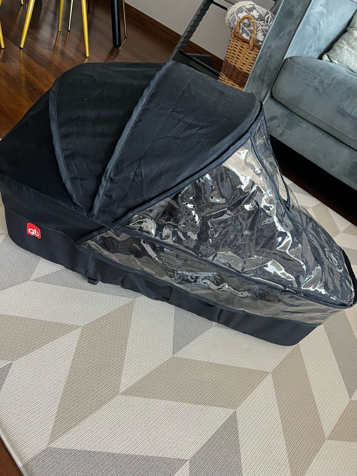 (#PG2820) Protector de lluvia para Moisés Cot yo Go. Marca GB