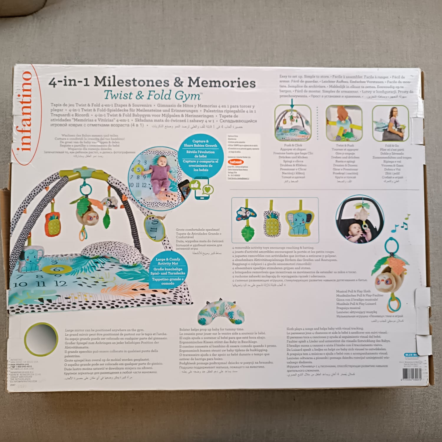 (#PG2832) Gimnasio Milestones and Memories. Marca Infantino