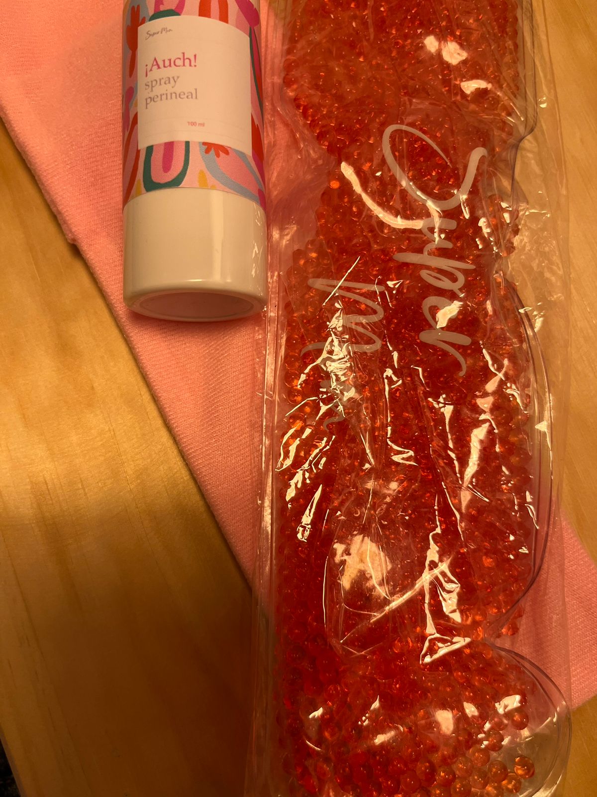 (#PG2867) Pack spray perineal + Pad perineal. Marca Super Mom