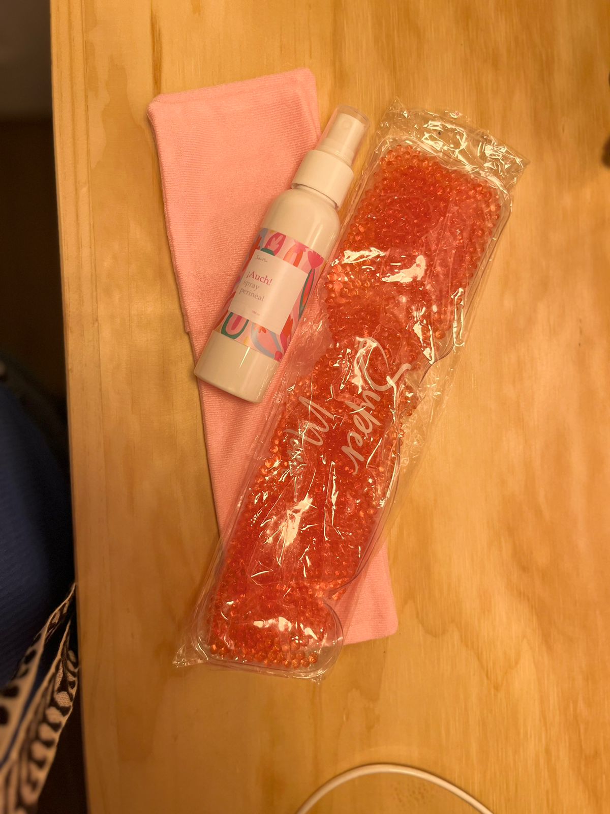 (#PG2867) Pack spray perineal + Pad perineal. Marca Super Mom