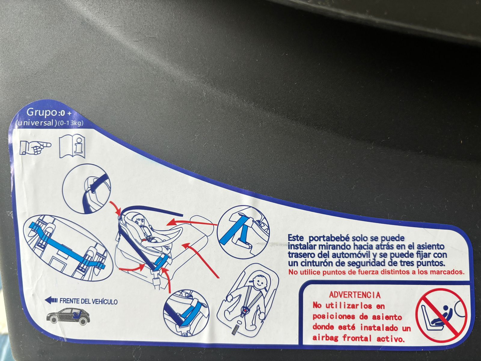 (#PG2905) Silla nido para auto con base. Marca Bebesit