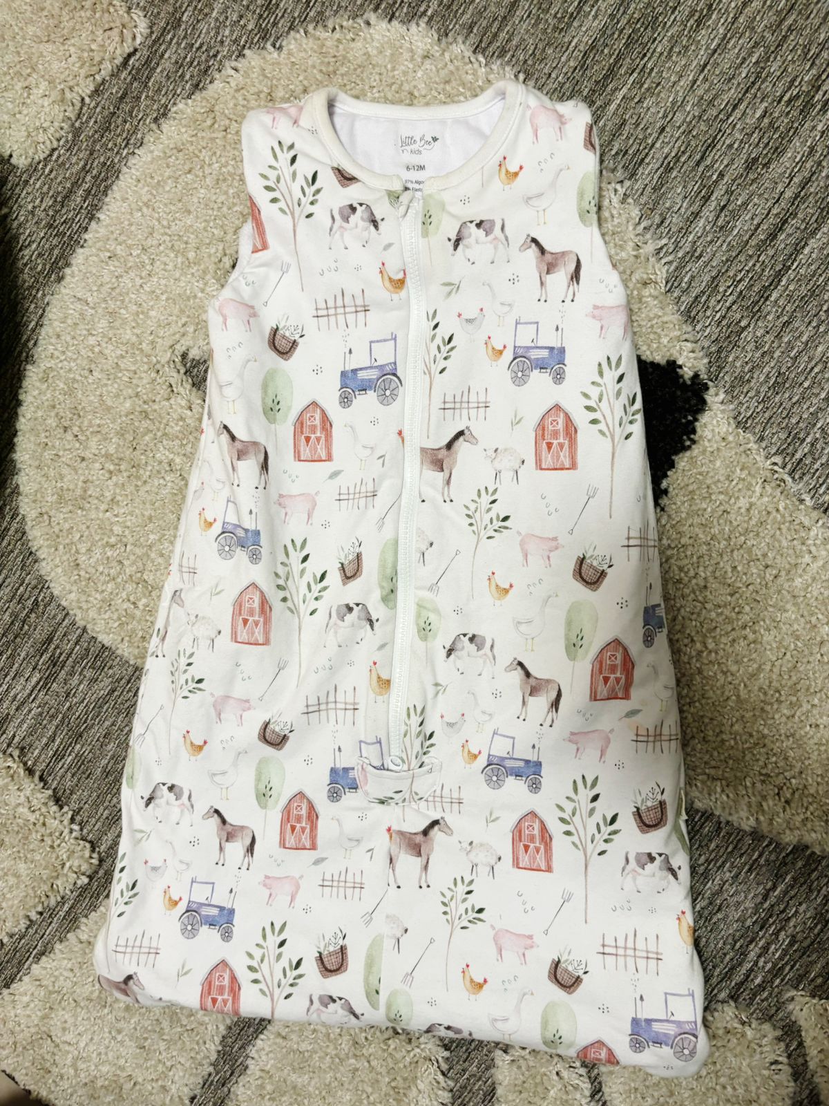 (#PG2912) Saco de dormir 6-12 meses, 2.5 TOG. Marca Little Bee